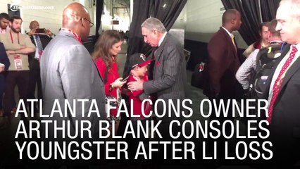 EXCLUSIVE: Arthur Blank Consoles Kid Following Super Bowl 51 Loss