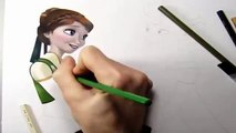 FROZEN - DESENHANDO ELSA E ANNA PERFEITO DESENHO - Drawing Anna Elsa Frozen