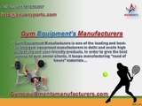 Home Gym Equipments Manufacturer in India Renders Quality Set Up of Personal Gym