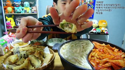 [ENG]밴쯔▼ 라비퀸떡볶이,까르보나라 떡볶이 & 동네분식집 튀김 먹방! 편집본 Mukbang (Eating Show_Social Eating)-VMf9WOmKZ8o