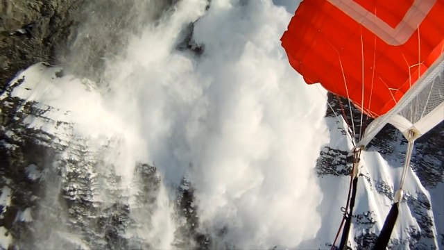 Avalanche Cliff Jump with Matthias Giraud