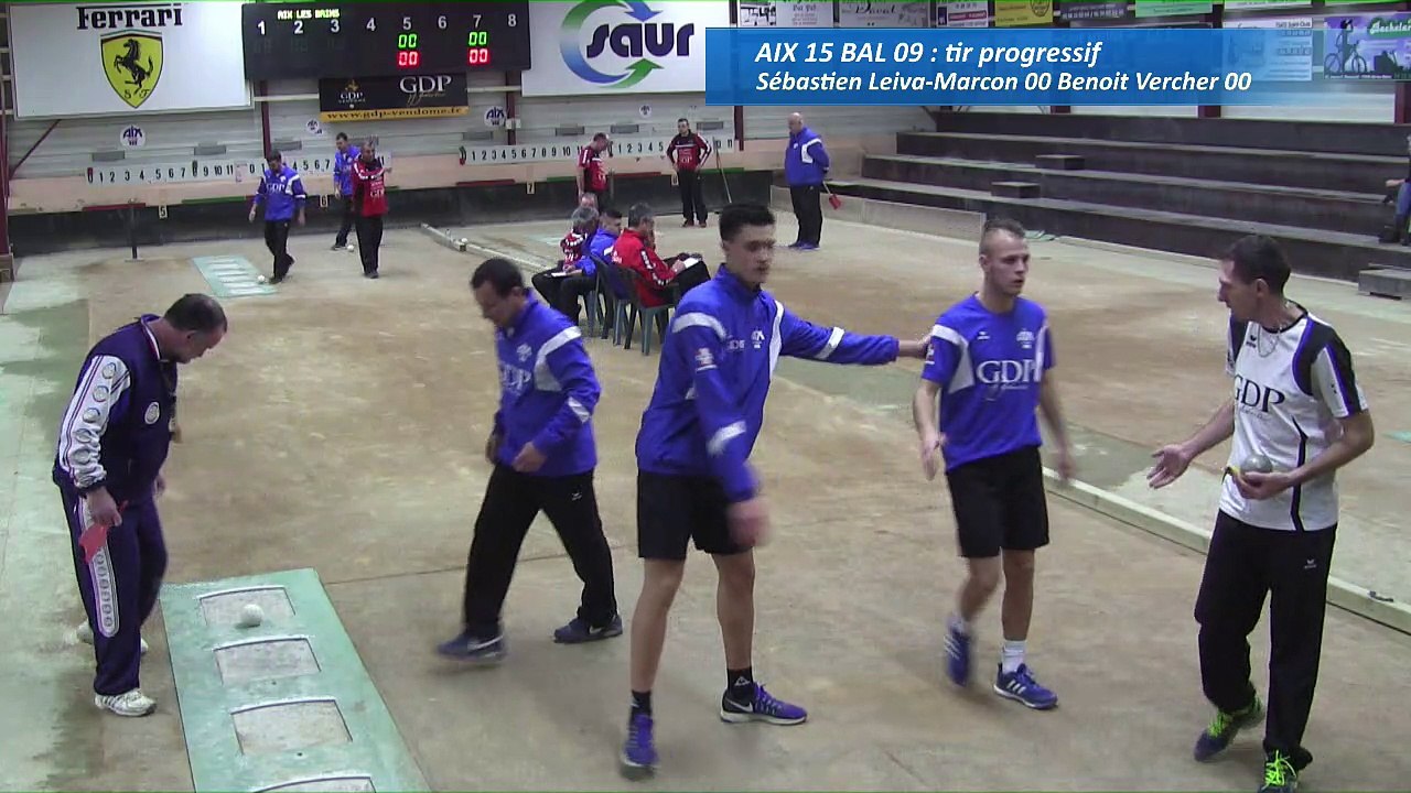 Troisième tour, tir progressif, Club Elite Masculin, J7, Aix-les-Bains contre Balaruc, Sport Boules, saison 2016-2017