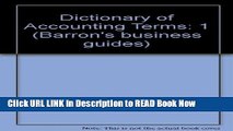 FREE [DOWNLOAD] Dictionary of Accounting Terms (Barron s Business Guides) FULL Online