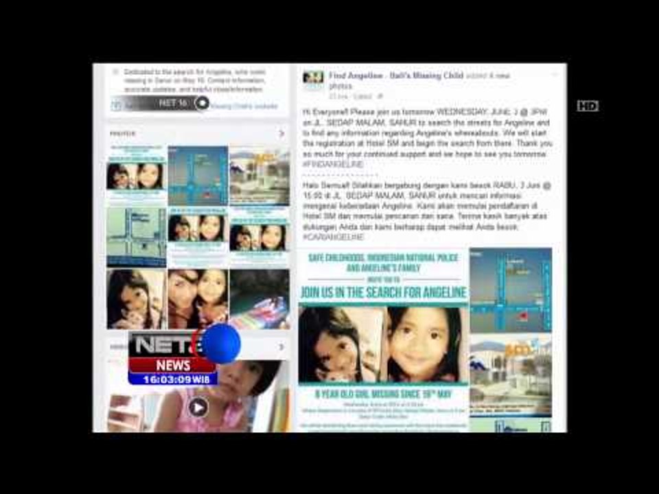 Keluarga Angeline sempat bicara pada media sebelum ditemukan tewas - NET16