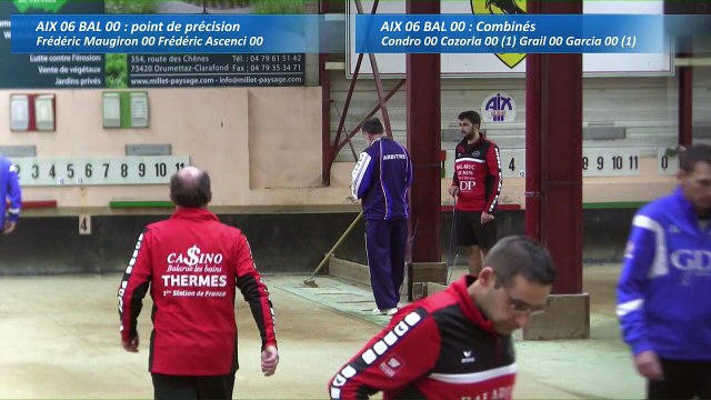 Second tour, point de précision, Club Elite Masculin, J7, Aix-les-Bains contre Balaruc, Sport Boules, saison 2016-2017