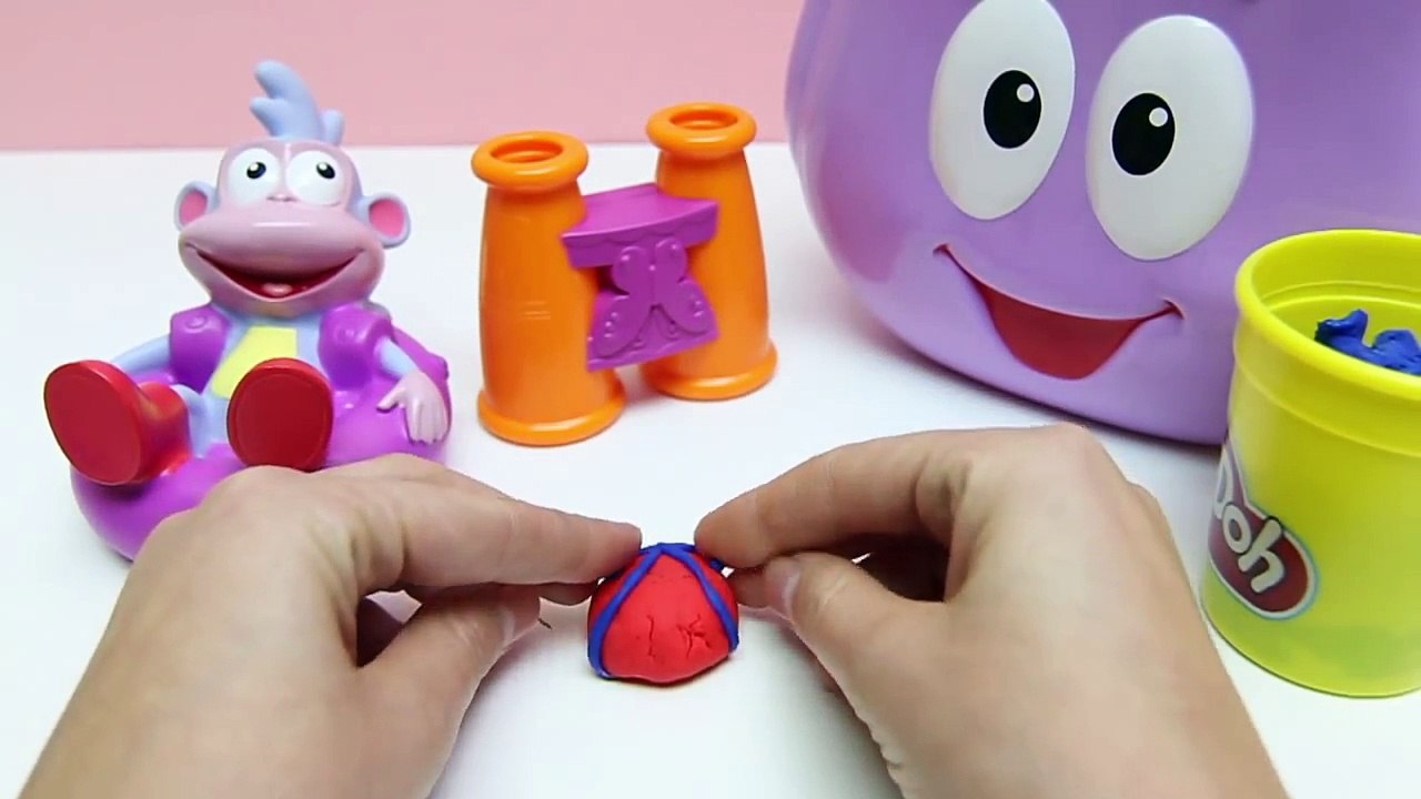 Play Doh Dora The Explorer Backpack & Boots Christmas Season Dora La Exploradora Mochila Botas