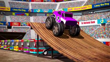 Learn Math for Kids | Subtracting with Monster Trucks by Brain Candy TV