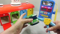 Маленький автобус tayo блеск слизь гараж играть doh игрушки сюрприз учим цифры цвета Ютубе
