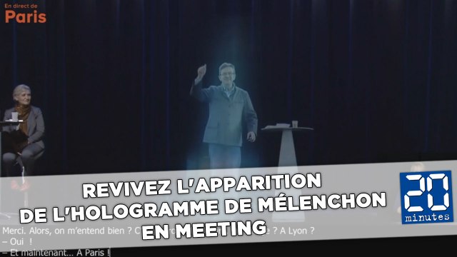 Revivez l'apparition de l'hologramme de Mélenchon en meeting