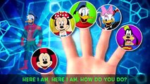 Captain America Mickey Mouse and Super Heroes Friends Finger Family Song!