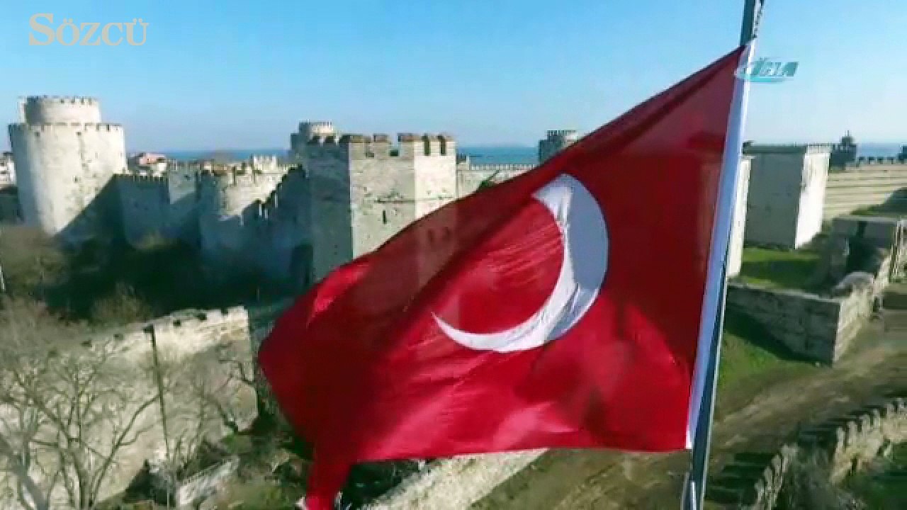 İstanbul’un can çekişen surları havadan görüntülendi