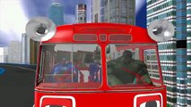Thor 3D Animation Cartoon Wheels On The Bus Go Round And Round Nursery Rhymes For Children