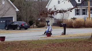 Big man riding a mini bike - funny video 2017