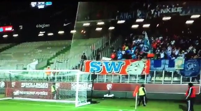 Le chant des fans marseillais...à Julien Cazarre !