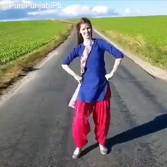 Punjabi Bhangra Dance By Beautiful Foreign