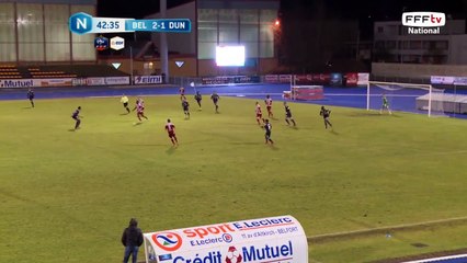 Jolie transversale mais bonne sortie du gardien de Dunkerque.