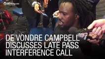 EXCLUSIVE: De'Vondre Campbell Discusses Late Pass Interference Call