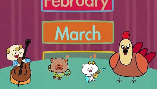 Months of the Year Song | Song for Kids | The Singing Walrus - Vidéo
