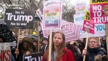 Thousands march against Trump's travel ban in London