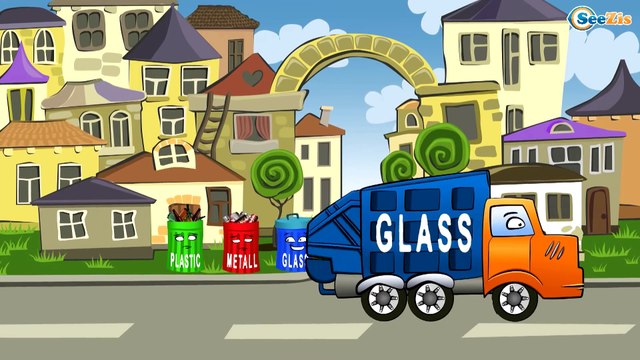 Carros Para Niños. Camión de basura, Camión, Grúa. Caricaturas de carros. Tiki Taki Camiones