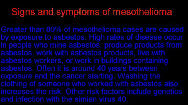 what causes mesothelioma other than asbestos