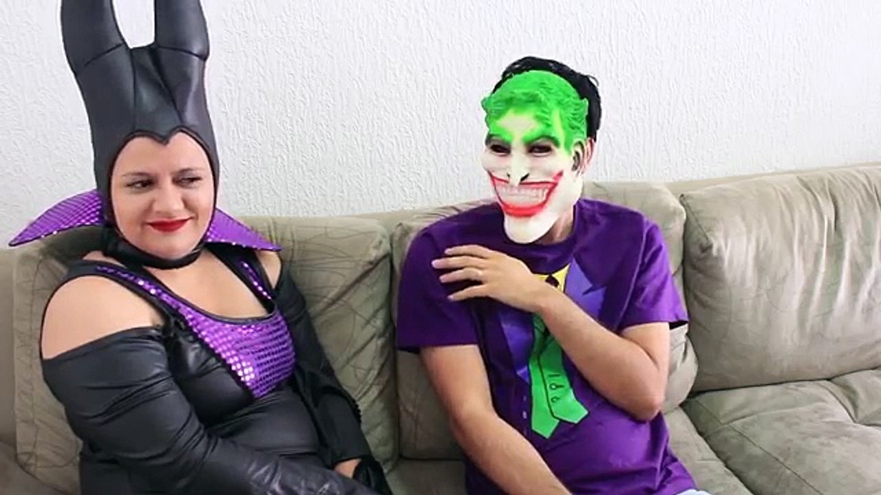Joker Draws on Frozen Elsa Prank w/ Spiderman Funny Superhero in real life irl