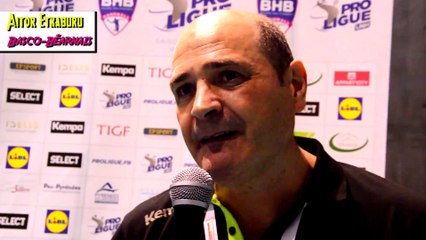 Billère 18 - 23 Limoges : la réaction d'Aitor Etxaburu