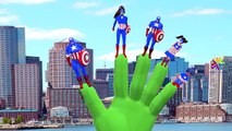 Finger Family Rhymes Mega SuperHeroes | Play Doh Colors Spiderman Finger Family Nursery Rhymes