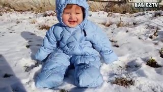 Cute Babies Playing in the Snow First Time Compilation 2015 [NEW HD VIDEO] - Downloaded from youpak.com