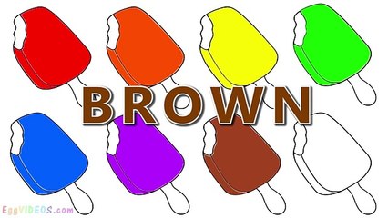 Descargar video: Learn Colors with Rainbow Ice Cream Cone Popsicle Coloring Pages (17) Educational Video for Kids