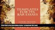 Audiobook  Templates For 75% Bar Essays: Create  the 75% essay even on the fly Value Bar For Ipad