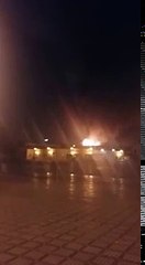 حريق مهول بساحة جامع الفنا بمراكش