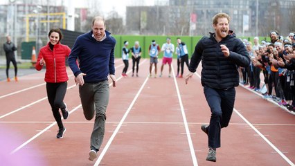 UK princes join marathon training session
