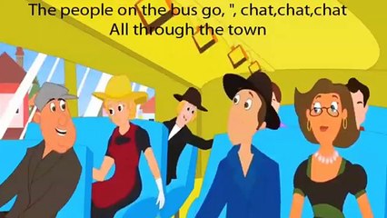 Wheels On The Bus Nursery Rhyme Learning Song Music Lyrics Words For Kids Children Toddlers