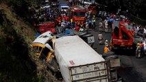 تصادف مرگبار کامیون با اتوبوس در هندوراس