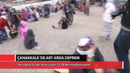 Çanakkale'de art arda deprem
