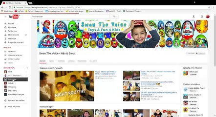 mon you tube mes abonnements