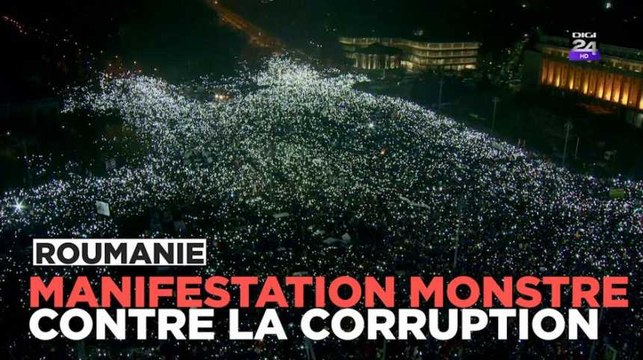 Roumanie : 500.000 manifestants contre la corruption