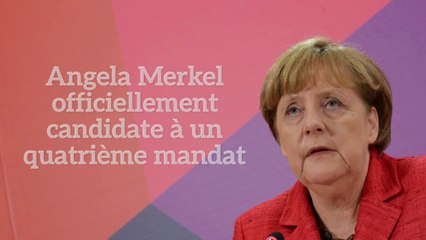 Angela Merkel officiellement candidate à un quatrième mandat