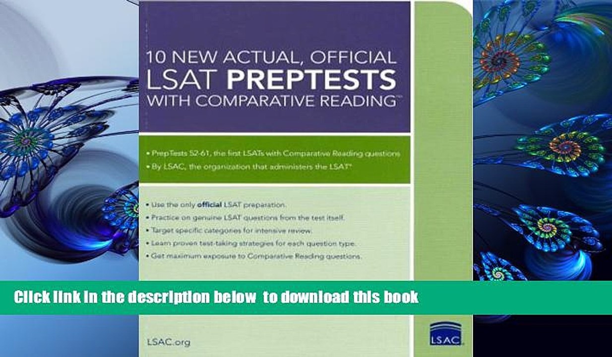 PDF  10 New Actual, Official LSAT PrepTests with Comparative Reading: (PrepTests 52-61) (Lsat