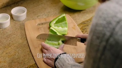 Recette - Bouchée de poivrons à la crème