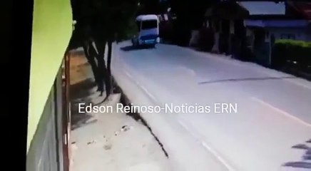 Muerte de joven captada en camara