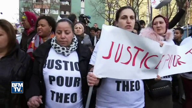 Aulnay-sous-Bois: au moins 500 personnes marchent en scandant justice pour Théo