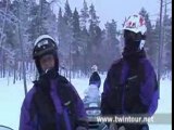 Raid motoneige en Laponie