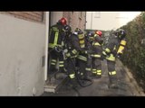 Bologna - Incendio in condominio di via Bertelli, due intossicati (31.01.17)