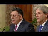 Roma - Gentiloni e il Primo Ministro libico Fayez al-Sarraj (02.02.17)