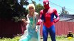 Frozen Elsa KIDNAPPED! w Harley Quinn Spiderman vs Joker Police Vampire Bad Baby! Superhero Fun IRL