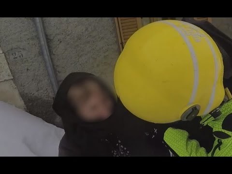 Acquasanta Terme (AP) - Neve, recuperata coppia di anziani a Fleno (23.01.17)