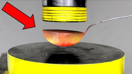 CONCHA QUENTE 1000 GRAUS vs PRENSA HIDRÁULICA (INCRÍVEL)