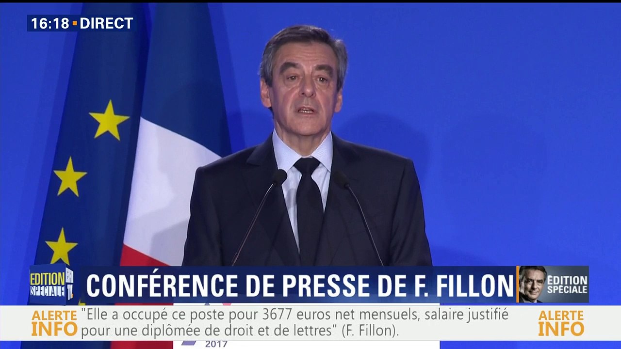 François Fillon présente ses excuses aux Français suite aux révélations du Canard Enchaîné
